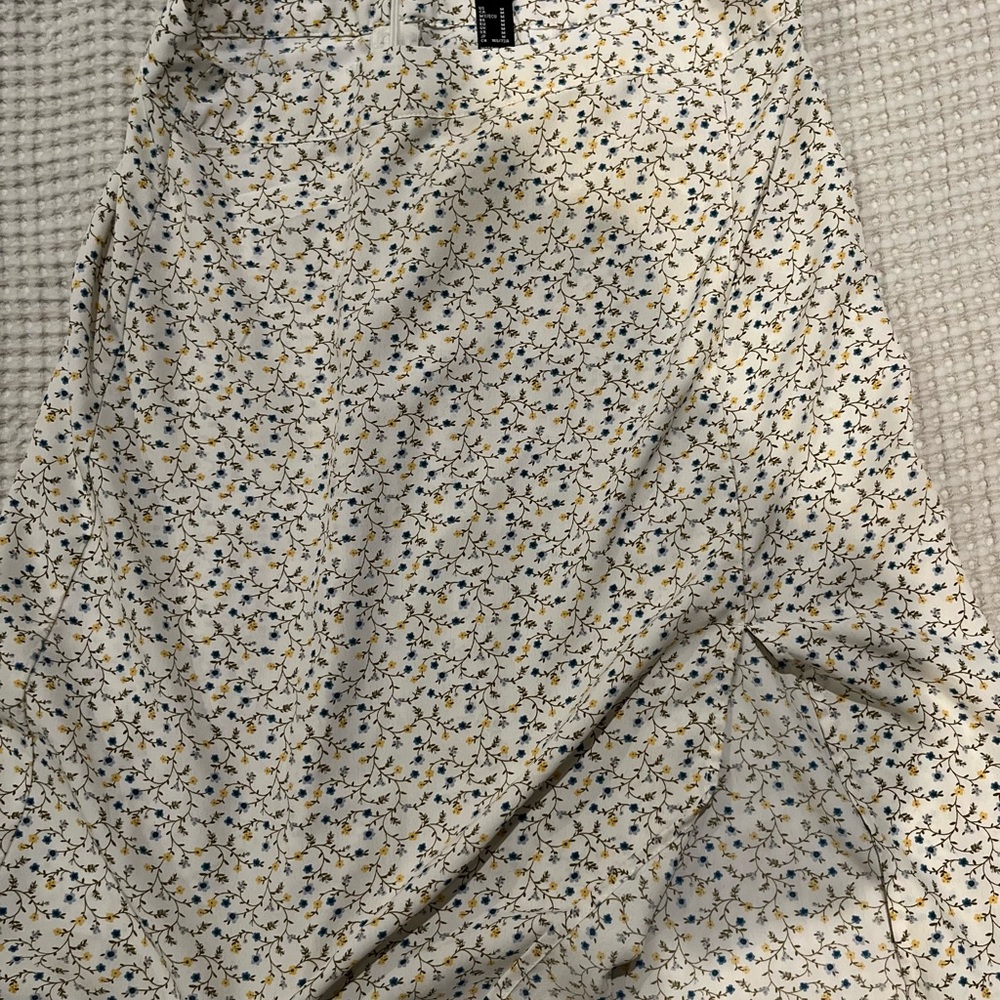 Forever 21 A-Line Skirt with Floral Pattern